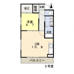 カーサあくら通りの物件間取画像